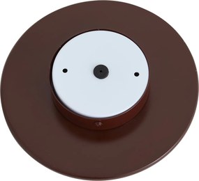 Retro Lampa Ścienna Brązowa z Opalowym Kloszem Okrągłym 20cm IP44 - Lila
