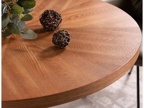 Okrągły stół jadalny AMADEO 100x100 cm, dekor orzech
