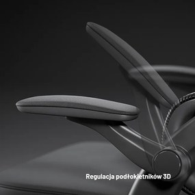 Fotel biurowy, ergonomiczny Diablo V-Light, czarny