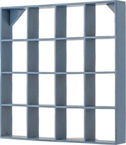 Niebieska wielopoziomowa półka z drewna z recyklingu 70 cm Bekka – Bloomingville