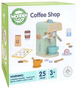 Woopie green drewniany ekspres do kawy 25 el cukiernia barista
