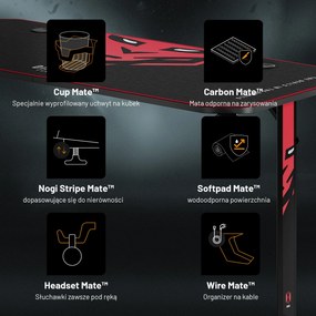 Biurko gamingowe 140 cm Diablo X-Mate 1400