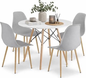 Zestaw stół z szarymi krzesłami Z4-S63