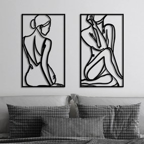 Metalowa dekoracja ścienna 42x70 cm Minimalist Female – Wallity