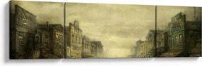 Obraz westernowego miasteczka (170x50 cm)