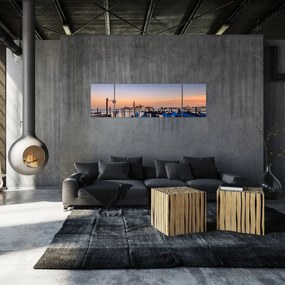 Obraz - włoskie gondole (170x50 cm)