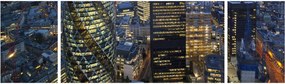 Obraz - Wieczorna panorama Londynu (170x50 cm)
