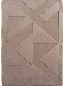 Dywan nowoczesny Pompei 3D Geometryczny beżowy 240 cm x 340 cm