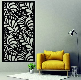 Elegancki drewniany panel z kwiatowym wzorem | PIKI