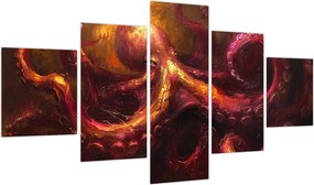 Obraz - Ośmiornica, obraz olejny (125x70 cm)