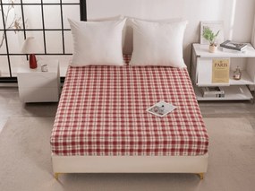 PrzytulneMieszkanie.pl Prześcieradło z mikrofibry TARTAN HEART kolorowe 180x200 cm