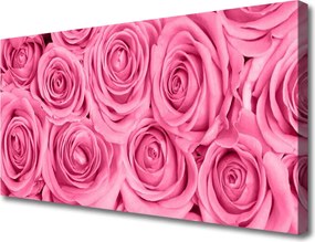 Obraz na płótnie Romantyczne Róże w Rozkwicie