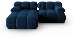 Niebieska aksamitna sofa 191 cm Bellis – Micadoni Home
