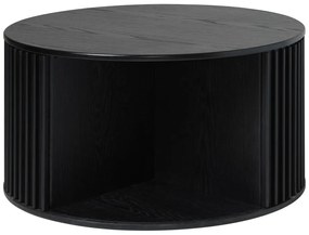 Czarny okrągły stolik ø 85 cm Siena – Unique Furniture