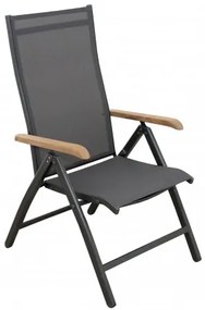 CONCEPT teak FSC - ogrodowy aluminiowy fotel rozkładany
