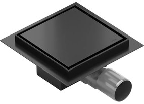 Mexen Flat-Q M13 wpust podłogowy kwadratowy 20 x 20 cm, czarny - 1710020