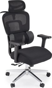 Fotel biurowy ergonomiczny Booster Halmar z regulowanym zagłówkiem