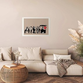 Plakat Zniszczyć kapitalizm 60x40 cm bez ramy z marginesem ARTGEIST B