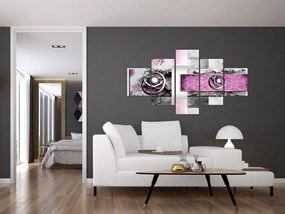 Obraz abstrakcji (125x70 cm)