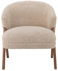 Beżowy fotel z materiału bouclé Camino – Bloomingville