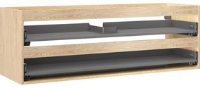 Mexen Box-A korpus szafki podumywalkowej 140 cm, 2 szuflady, dąb - 91AX0-1400-470-2-81