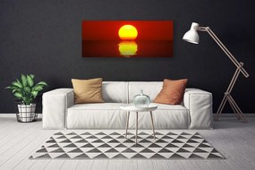 Fotoobraz na płótnie Ognisty Zachód Słońca