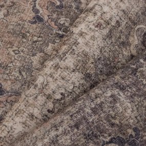 Dywan vintage INKA Oriental z Efektem Postarzenia Brązowy 140 cm x 200 cm