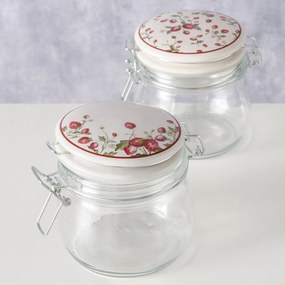 Słoik kuchenny dekoracyjny z pokrywką EMILY, 450 ml