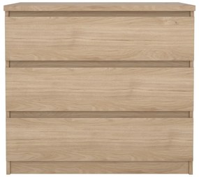 Komoda w dekorze dębu w naturalnym kolorze 77x70x50 cm Naia – Tvilum