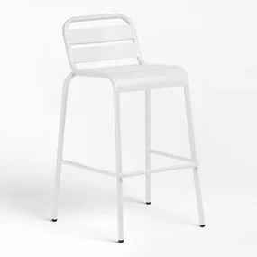 Janti 75cm Składany Wysoki Stołek Biała - Sklum