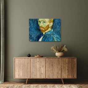 Obraz na szkle - Vincent van Gogh, Self-Portrait, reprodukcje (70x50 cm)