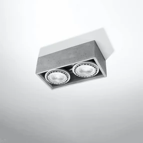 Plafon QUATRO 2 betonowy SOLLUX  LIGHTING