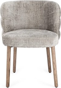 Szare tapicerowane krzesło Ilma – Bizzotto