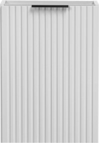 Szafka wisząca pod umywalkę biała ryflowany front 40 x 22 cm ASTROS White