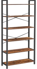 Regał NAVARO brązowy/czarny