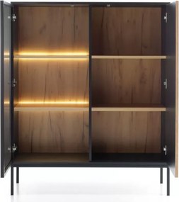 Nowoczesna witryna Shark LED frezowany front 104cm