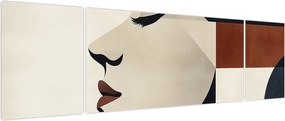Obraz - Kobieta z profilu (170x50 cm)
