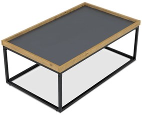 Stół konferencyjny z krawędzią i obwodowąpodstawą, 100 x 60 x 39 cm