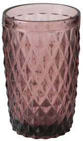 Szklanka z różowego szkła, AURORA, 300 ml