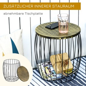 Outsunny stoliki metalowe 38 cm x 38 cm x 41 cm