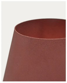 Lampa stołowa w kolorze terakoty z metalowym kloszem (wysokość 30 cm) Canapost – Kave Home