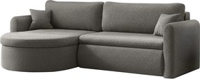 Uniwersalny narożnik Verona L z funkcją spania, do salonu, szary