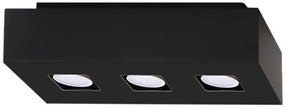 Plafon MONO 3 czarny SOLLUX  LIGHTING