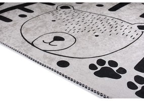 Czarno-biały dywan dziecięcy odpowiedni do prania 120x180 cm Little Bear – Vitaus