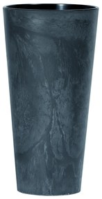 Donica ogrodowa wysoka Tubus Slim Beton Effect 76 cm antracytowy PROSPERPLAST
