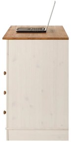 Biurko z blatem z drewna sosnowego 50x140 cm Anita – Støraa