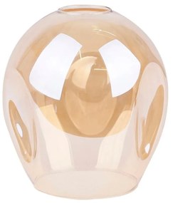 Czarna lampa wisząca ze szklanym kloszem 14x70 cm Aspa – Candellux Lighting