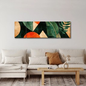 Obraz - Geometryczne motywy naturalne II. (170x50 cm)