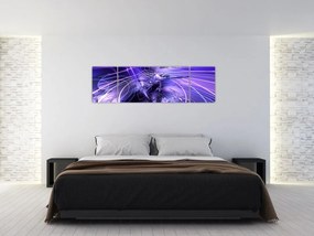 Obraz abstrakcji technicznej (170x50 cm)