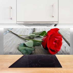 Panel Szklany do Kuchni Bukiet Herbacianych Róż